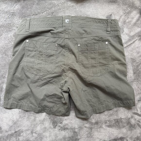 Kuhl Splash Shorts Womens Size 6 Olive Green Side Zipper Pocket - Picture 4 of 4